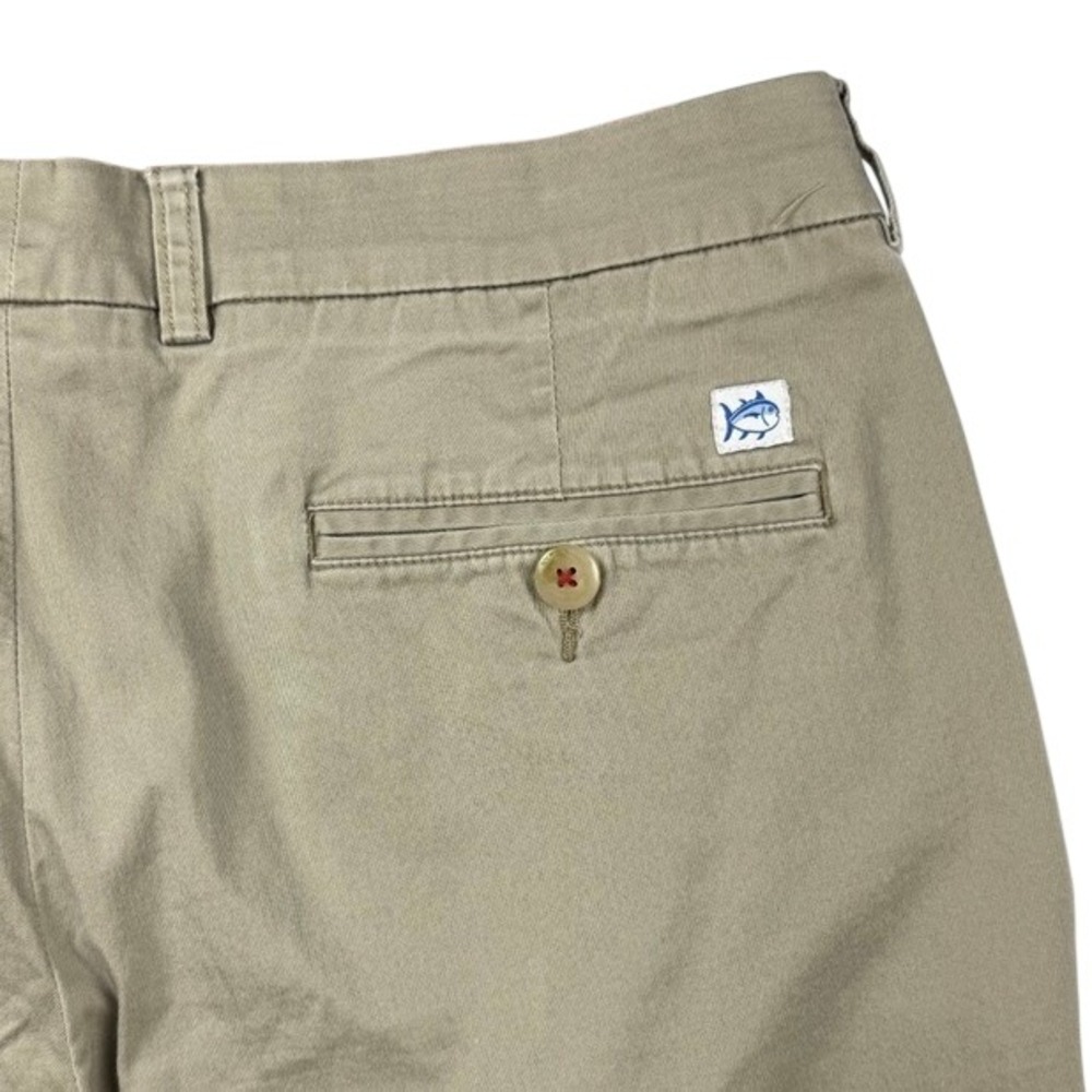 Southern Tide Classic Fit Preppy Chino Pants Khaki Tan Stretch Mens Size 35x32